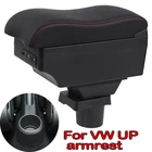 Подлокотник для VW UP 2009-2018, центральный контейнер для хранения продуктов, внутренний подлокотник для хранения, аксессуары для стайлинга автомобиля, запчасти