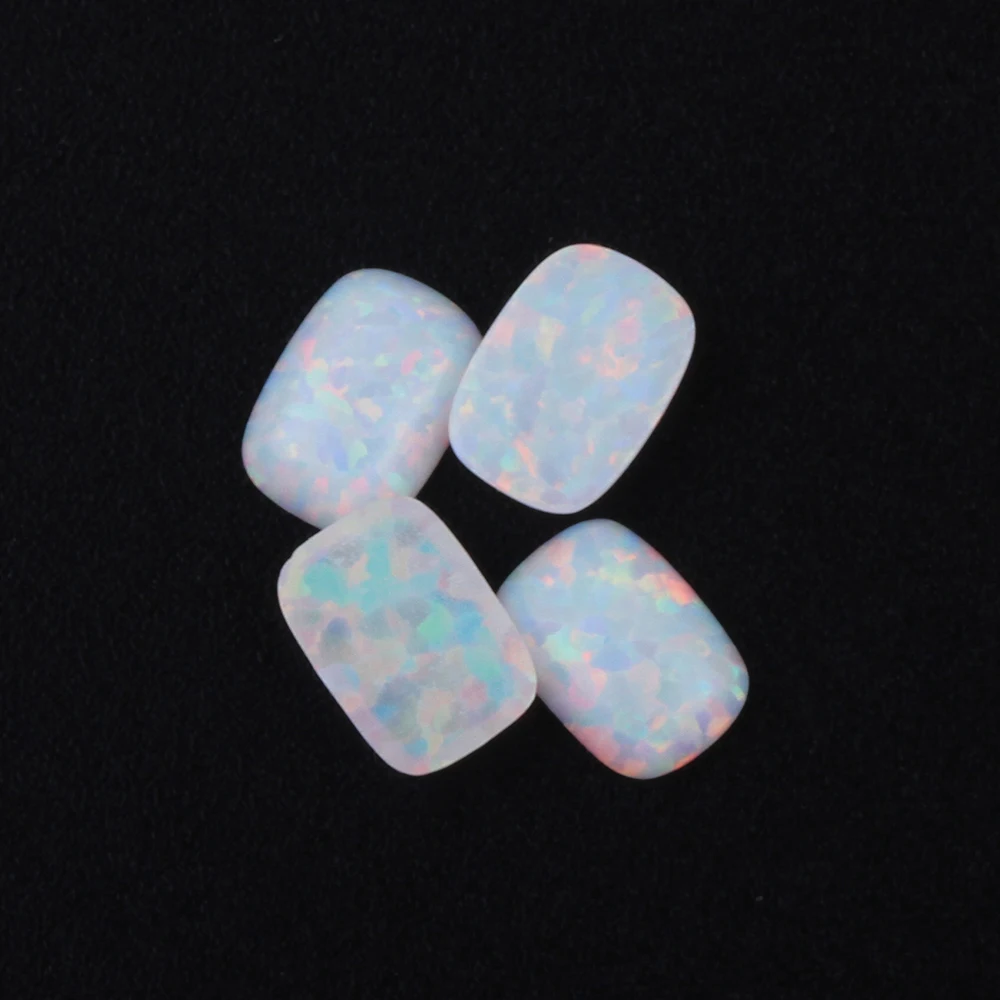 Высококачественный прямоугольный кабошон 3x5 мм с плоским дном OP17 белый