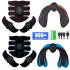 Электрический EMS стимулятор мышц живота тренажер для бедер USB Перезаряжаемые тела, массажер для похудения Вес дома потери Фитнес оборудование