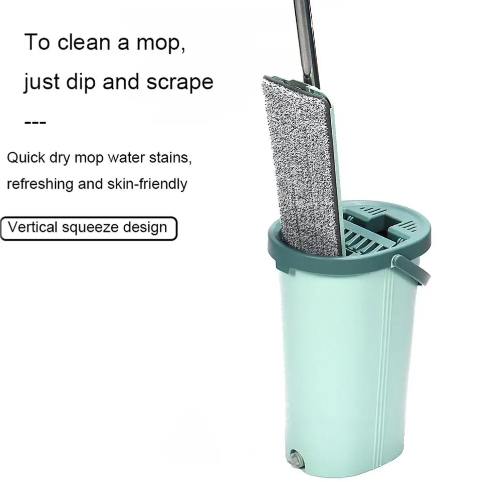 Чистая ленивая Швабра для деревянного пола плоская распылительная