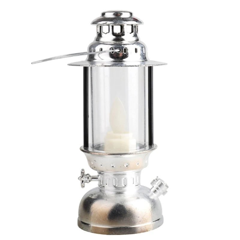 Vintage Hurricane Lantern Battery Operated Hanging Candle Light Retro Antique LED Oil Lamp for Christmas Decoration | Дом и сад