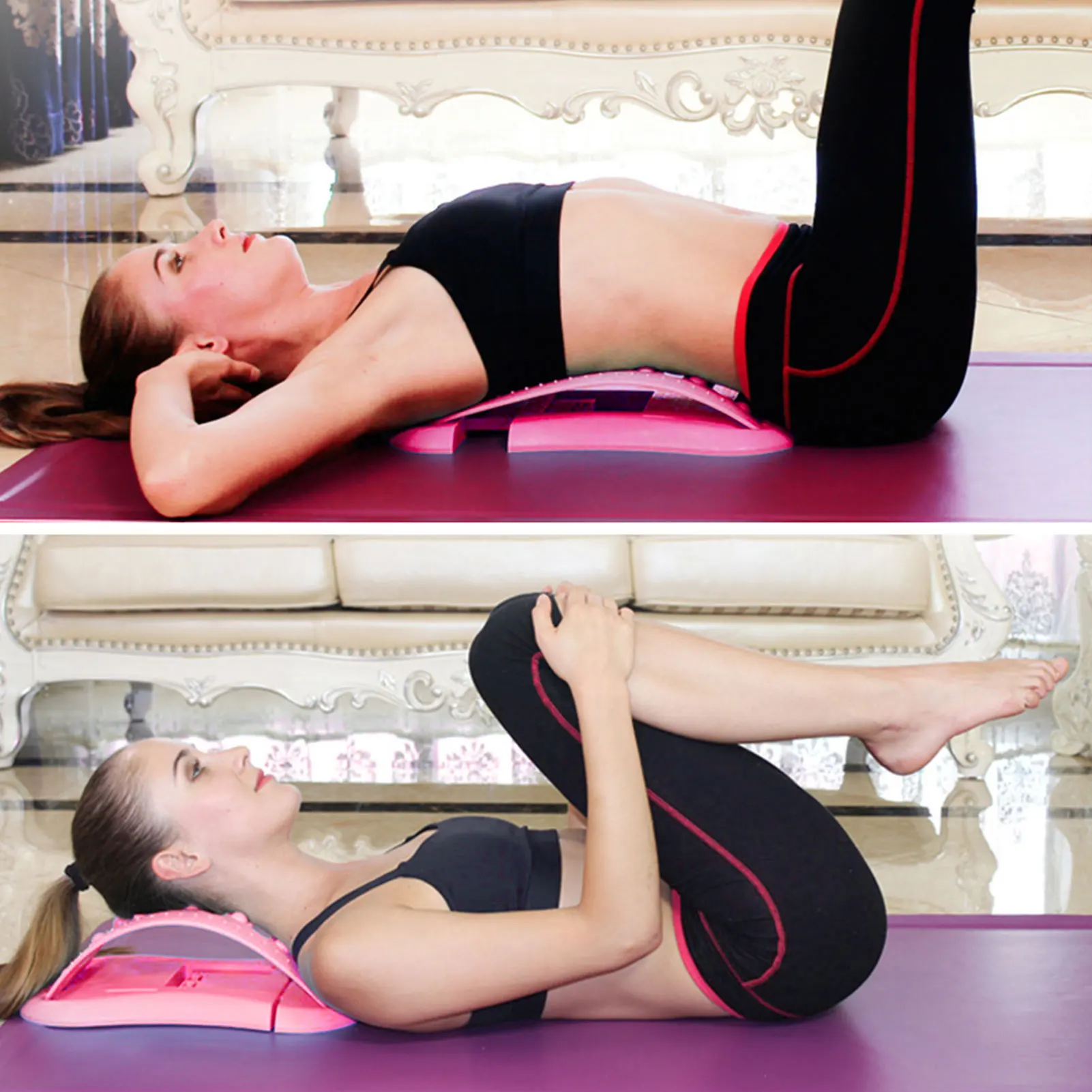 Устройство для растяжки спины нижняя часть поддерживающая растяжка