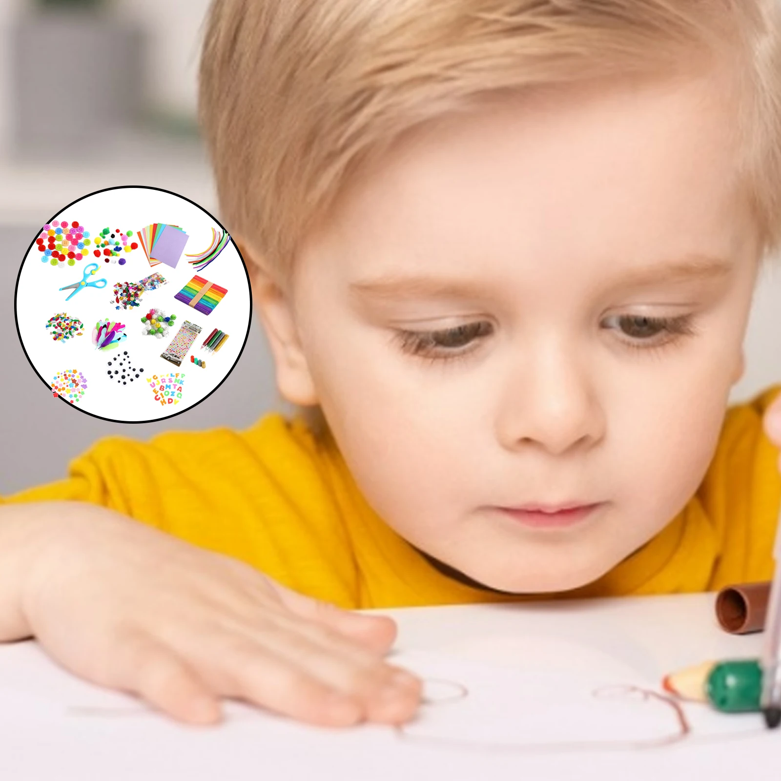

Набор игрушек для детского творчества, цветные деревянные палочки, материалы для пом, Набор принадлежностей для искусства и ремесла, подарк...