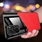 Чехол-накладка для Redmi k40 Pro Plus, кожаный, тонкий, с магнитной застежкой