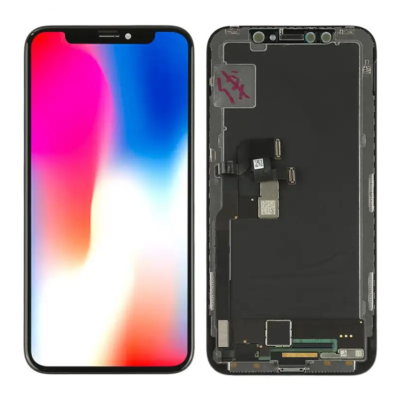 Pantalla LCD super OLED para tel&eacute;fono m&oacute;vil, montaje de pantalla t&aacute;ctil de 5,8 pulgadas, reemplazo, color negro, para iPhone X 10-0