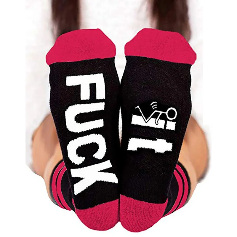 Человек Для женщин печатные буквы коттоновые носки теплые на открытом воздухе