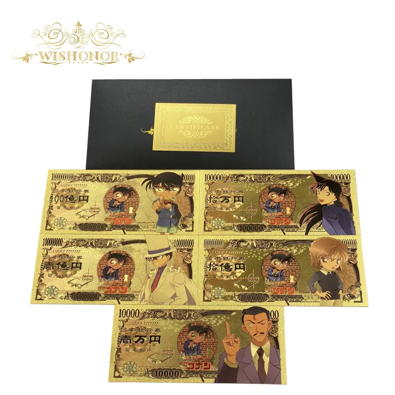

8pcs/Set New Design Digimon Banknote Japan Anime Gold Banknote in 24k Gold Plated For Fans Christmas Gift