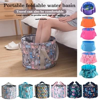foldable foot tub portable bath bag wash basin water bucket large capacity bath feet spa massage washing tub for outdoor travel