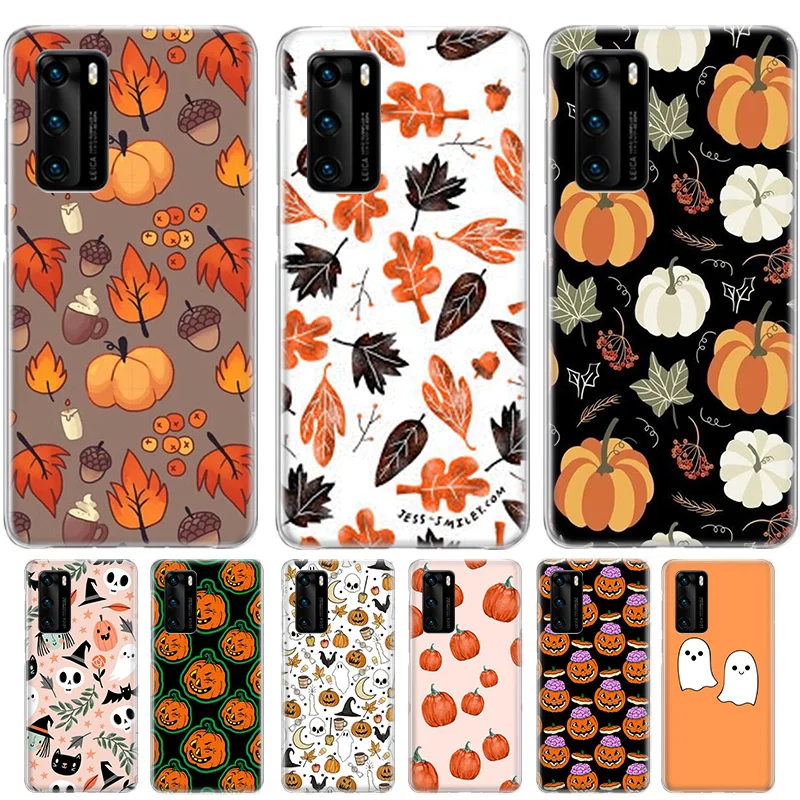 

Halloween Pumpkin Case For Huawei Honor 30 30s Play4T 20 9X Pro 8X 10 lite 9A 8A 8C 8S 9 V20 V30 Y5 Y6 Y7 Y9 2019