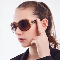 vazrobe brown sunglasses women fashion sun glasses for female vintage shades amber stripes