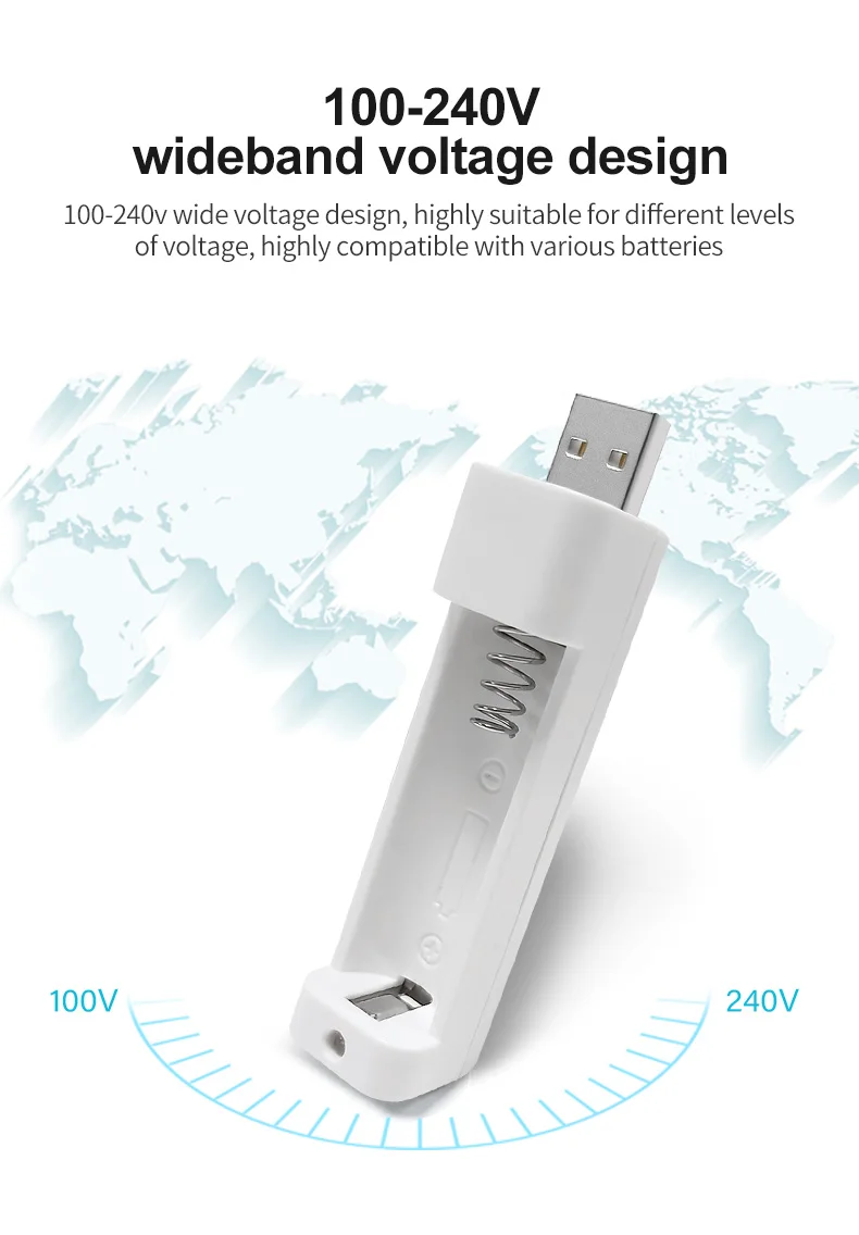 PHOMAX N101U USB 2 0 легкое зарядное устройство светодиодный 1 шт. Ni MH/Ni Cd AA AAA