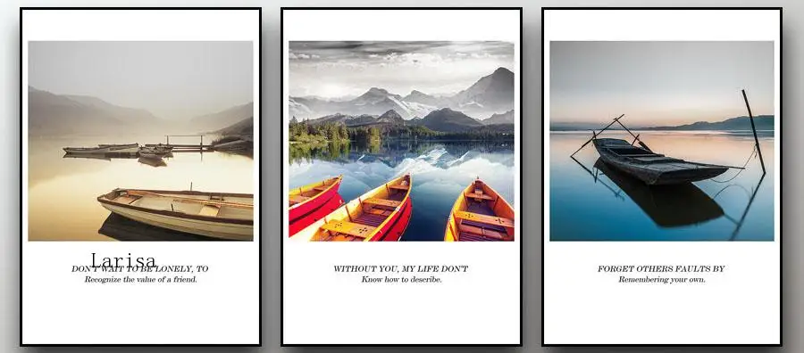 

Modern Seasons Landscape Canvas Painting Posters New Fashion Sailing Boat Seascape Print Picture for Living Room Wall Art