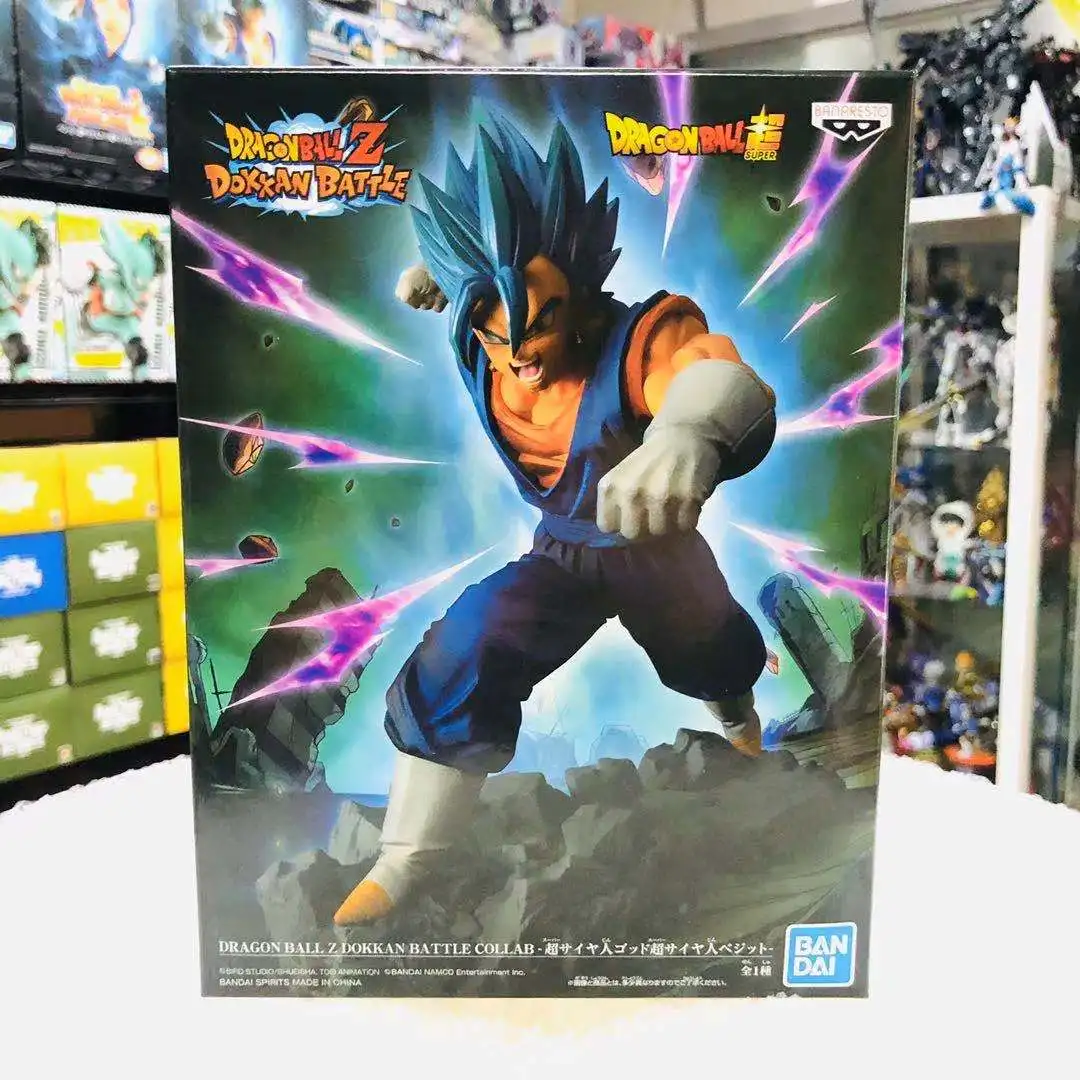 Оригинальный BANPRESTO Dragon Ball Z DBZ Dokkan Battle God Blue Vegetto фигурка фигурки модель куклы
