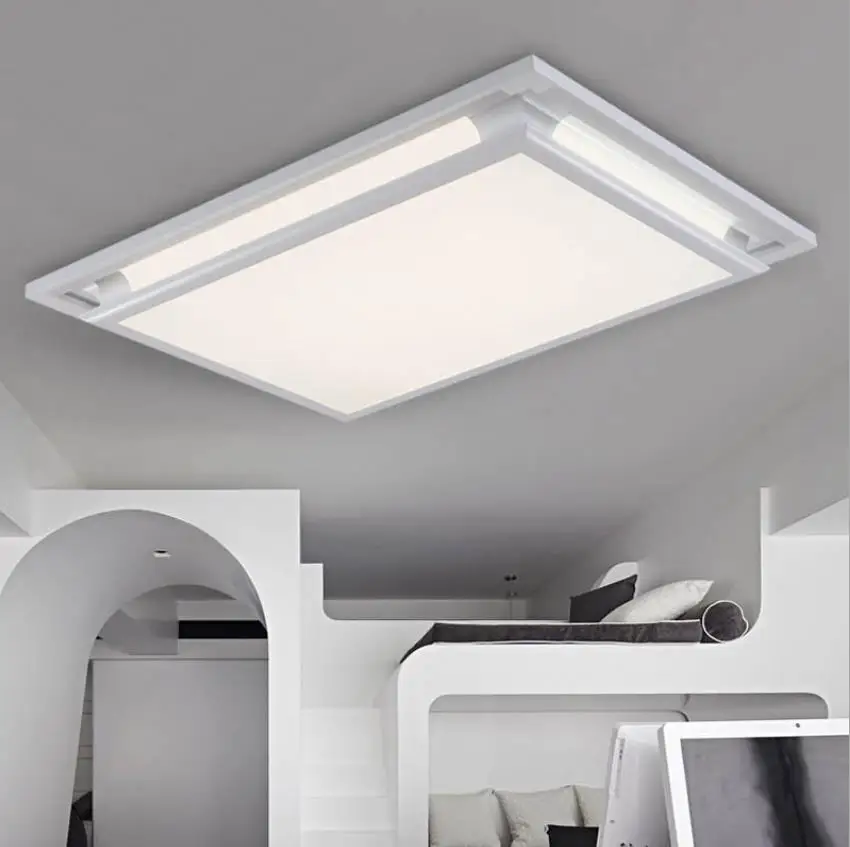 Прямоугольная Светодиодная лампа для гостиной акриловое бытовое освещение