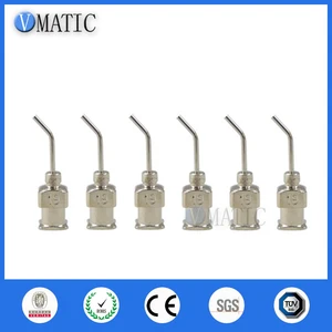 Дозирующая игла из нержавеющей стали, изгиб под 45 градусов, 12 дюйма, 19 г, 12 шт.