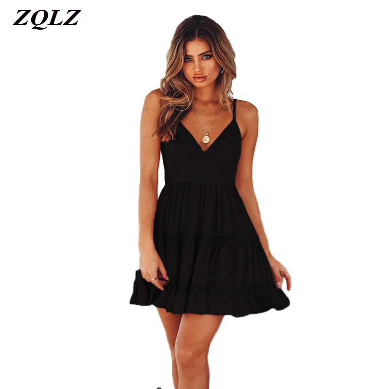 ZQLZ размера плюс летнее кружевное сексуальное платье для женщин новинка 2021 на