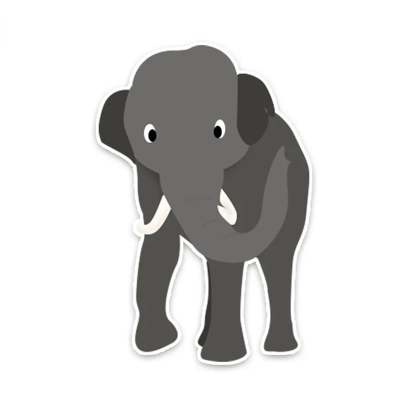 

Personality Animal Elephant PVC Car Window Sticker Decal Decal JDM Car Sticker DIY Car Styling Auto Accessories Cover Scratches