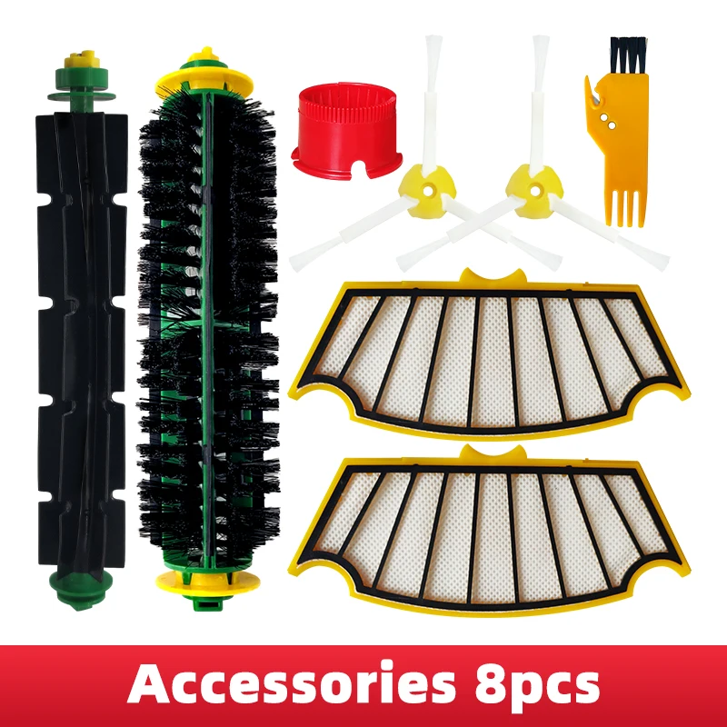 

Hepa Filter Main Side Brush For iRobot Roomba 500 Series 510 530 535 532 550 560 570 580 585 Robotic Vacuum Cleaner Spare Parts