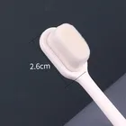 Зубная щетка с древесным углем из бамбука, Сверхтонкая, с держателем щетка для глубокой чистки, для инструментов по уходу за полостью рта, 1 шт.