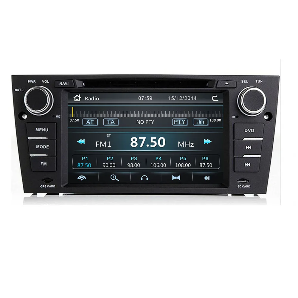 Емкостный 7 "сенсорный экран автомобильный gps навигатор для bmw e90 E91 E92 3G Bluetooth