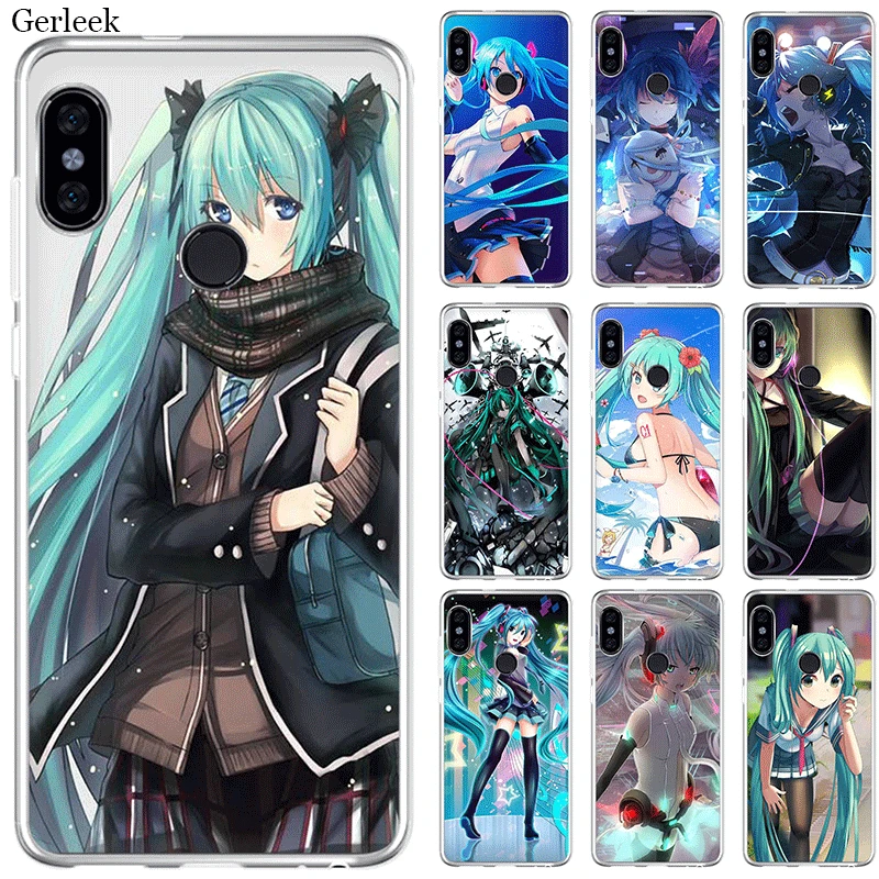 Чехол для мобильного телефона Xiaomi Redmi Note 4 4X 3 5 6 7 Pro 5A жесткий чехол Hatsune Miku |