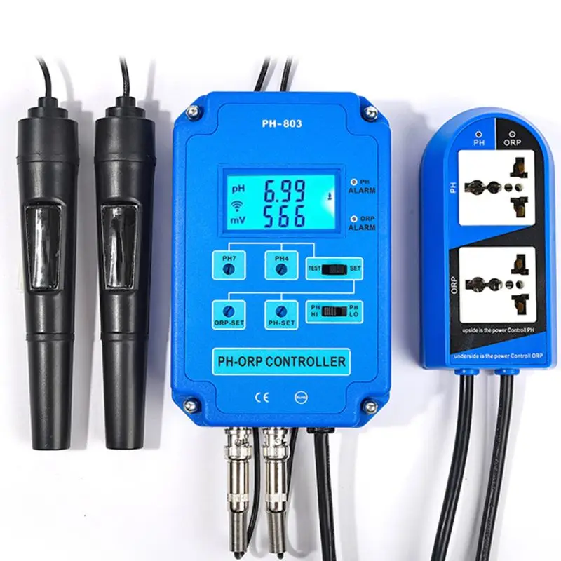 

2021 New 2-in-1 PH ORP Redox Controller Wifi Output Power Relay Monitor Water Quality