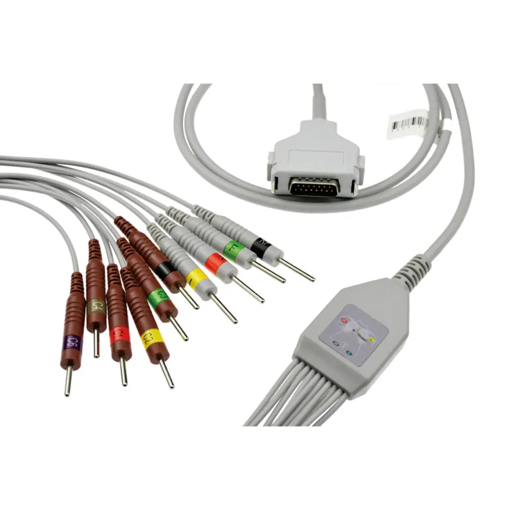 

EK-02C Popular EKG Cable With 10 Leadwires For FUKUDA For Patient Monitor C Style