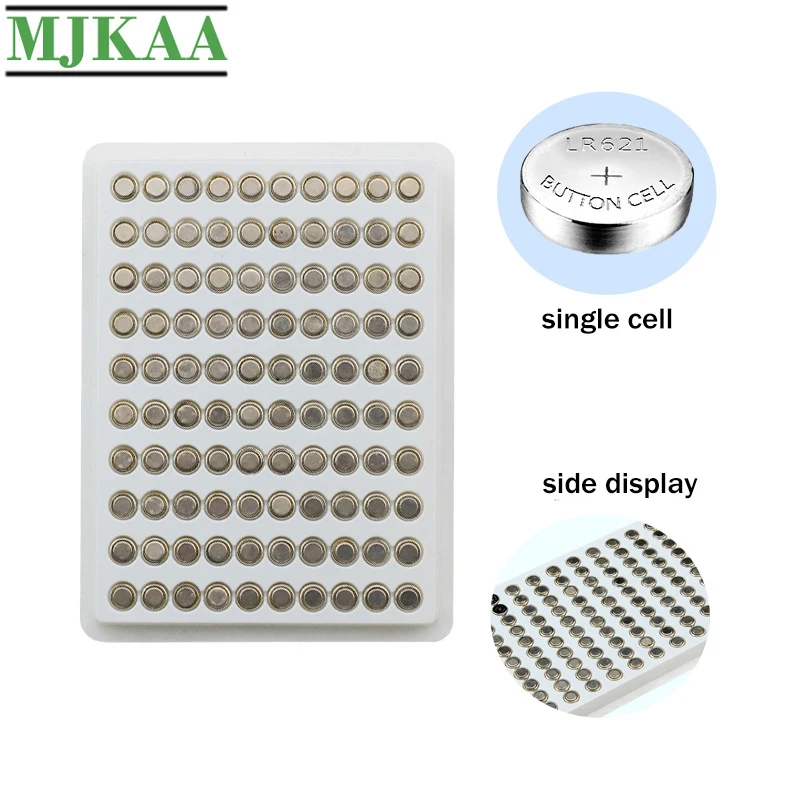 MJKAA 100 шт. AG1 1 55 в фотоэлементы батареи 364 SR621SW LR621 621 LR60 CX60 Кнопочная батарея для
