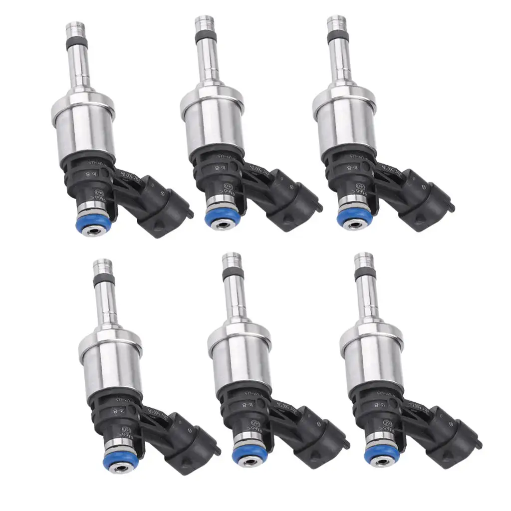 

6 Pieces Fuel Injectors 12611545 12638530 217-3445 Inj024 261500056 12632255 FJ994 Nozzle Fit for GMC 2009-2011 3.6L V6