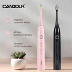 Электрическая зубная щетка CANDOUR CD-5166, автоматическая, перезаряжаемая, с 8 сменными головками, IPX8