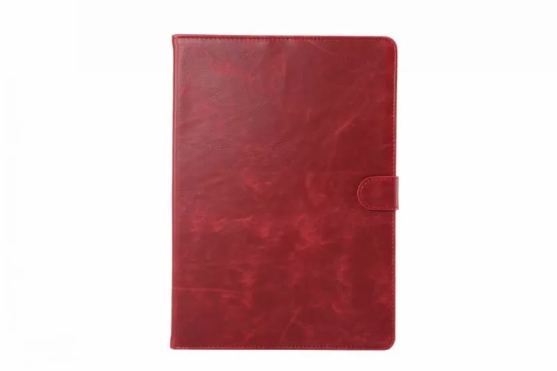 red leather case Премиум кожаный смарт-чехол для Apple iPad 9,7 6 6th поколения A1893 A1954 9,7 5 5th Gen A1822 A1823 чехол+ Защитная пленка+ ручка - Цвет: red leather case