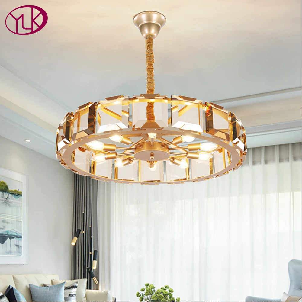Youlaike Роскошная Современная хрустальная люстра для гостиной высокое качество