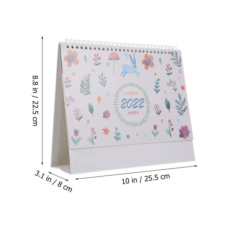 

1 Pc Convenient 2022 Desktop Calendar Ornament Notepad Calendar for Planning And Noting
