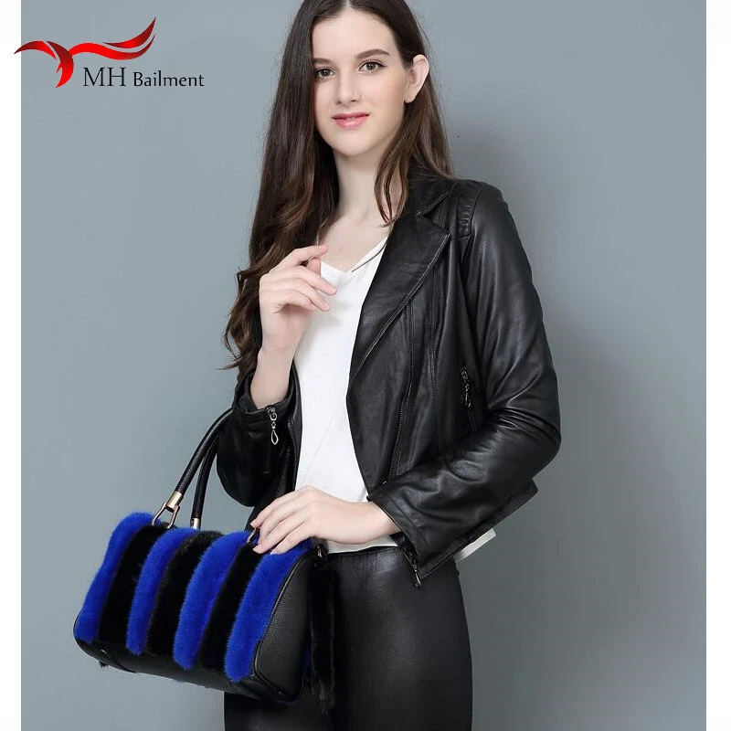 Новинка 2019 сумка модная переносная из меха норки на осень и зиму меховая плечо