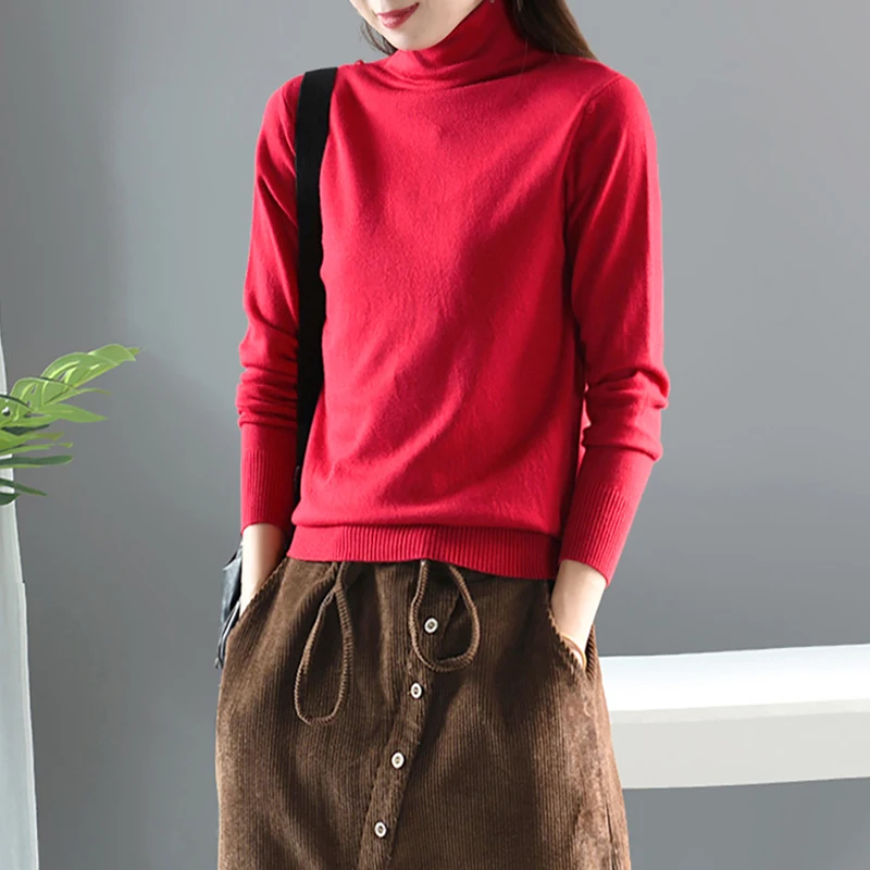 Осенний свитер женский модный тонкий пуловер 2019 Новый Водолазка Женский Топ с