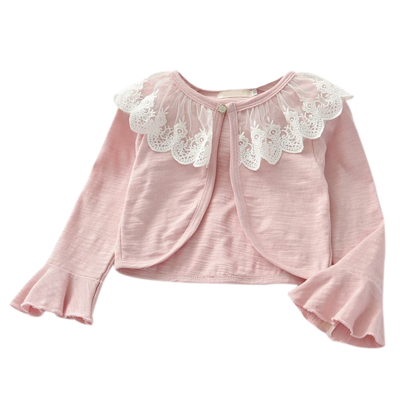 Кардиган для маленьких девочек рубашка из мягкого хлопка тонкий Детский