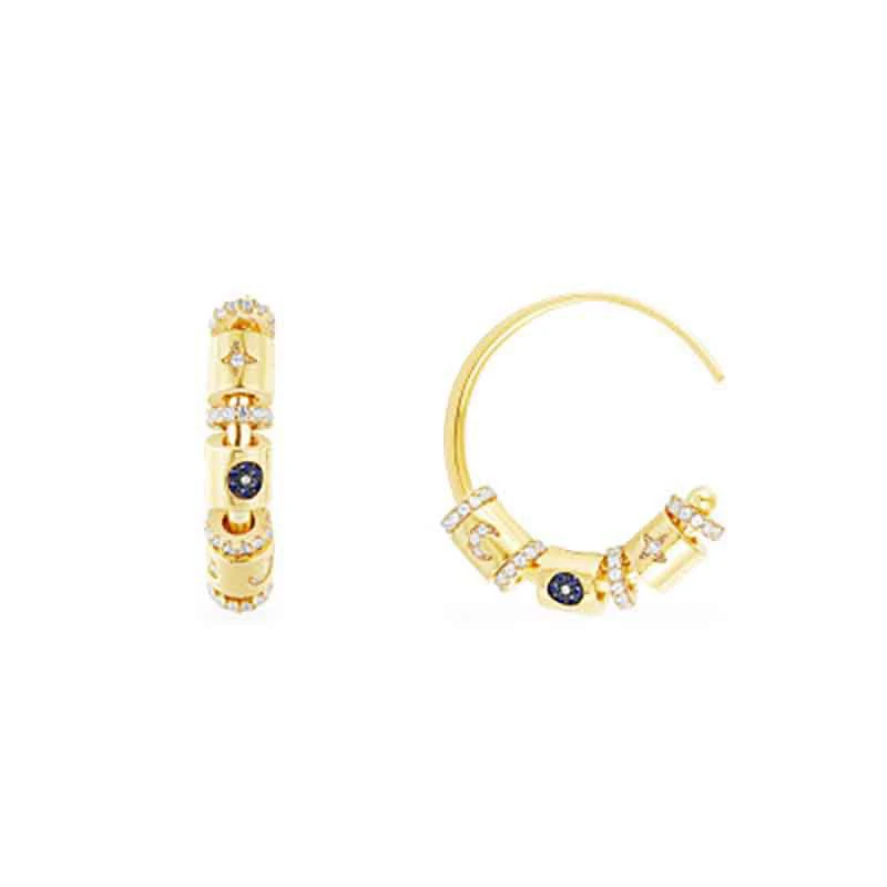

Fashion high-end earrings Rainbow Fantasy Xingyue Luminous Crystal Glamorous Earrings Women's Jewelry Gifts Free Shipping