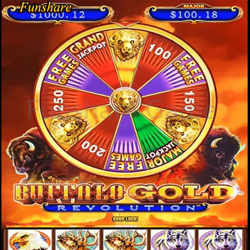 Вертикальный игровой автомат Buffalo Gold с сенсорным экраном для казино | Спорт и