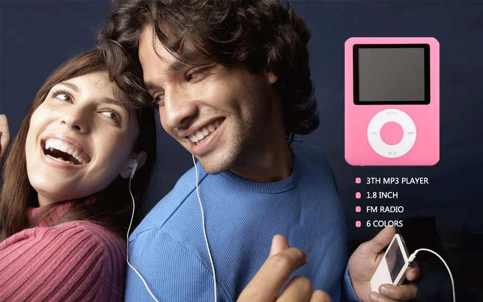 Mp3-плееры 3TH GEN Встроенный 32 ГБ памяти 1,8 дюймов fm-радио Голосовая электронная книга с функцией записи музыки мини-легкий плеер 6 цветов на выбор