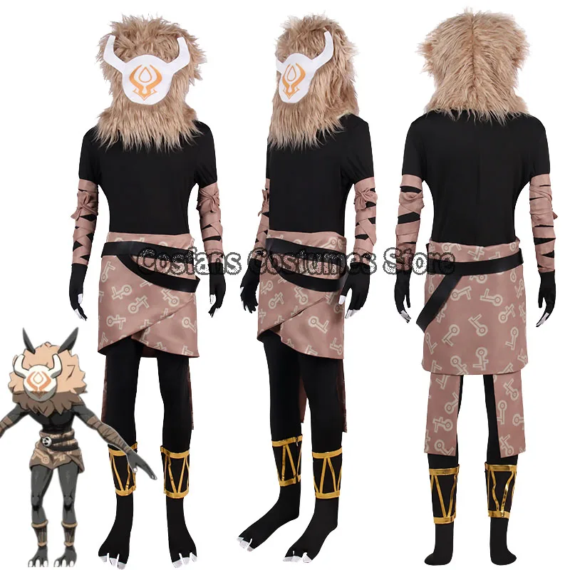 

Game Genshin Impact Hilichurl Anime water/ fire/ice system Suit Common Enemies Uniform Cosplay Costume Halloween Women men