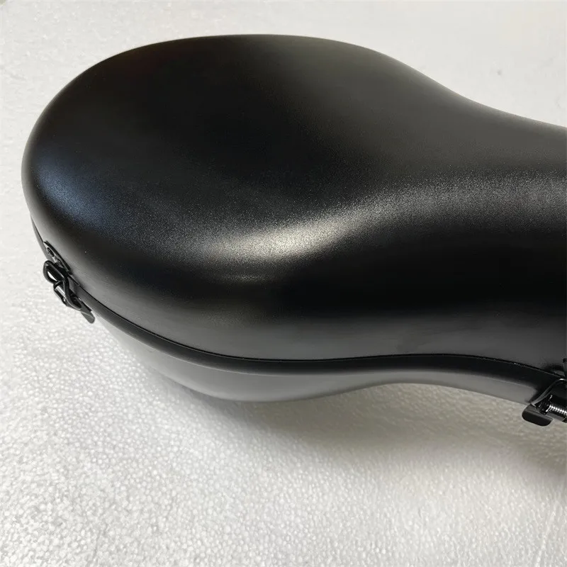 

Beautiful strong abrazine black carbon fiber cello case 4/4 ,free shipping