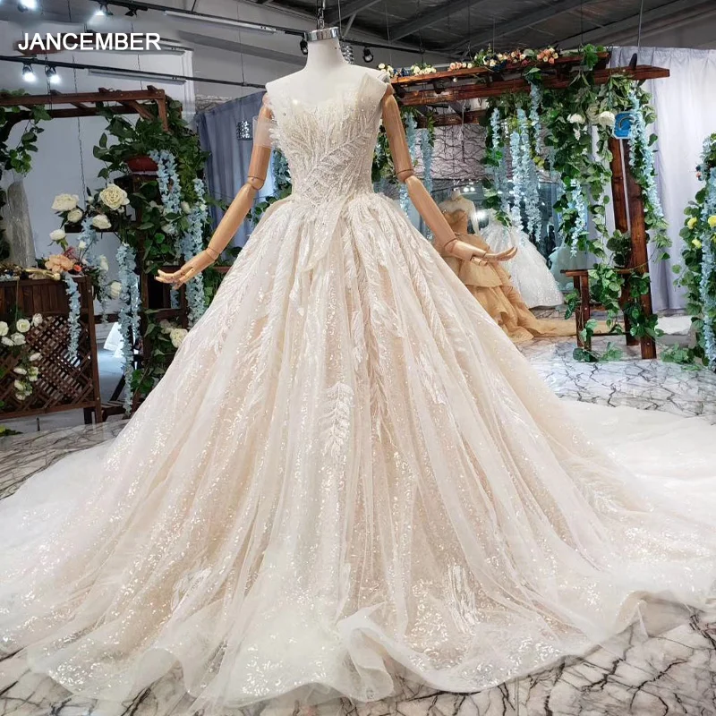 HTL530 Специальное свадебное платье без Бретелек Кружевное рукавов на шнуровке с