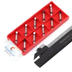 MGEHR2020-1.5 MGEHL2020-2.5 токарный станок с компьютерным числовым программным управлением инструмент держатель режущего инструмента + 10 шт. MGGN карбид лезвия паз точный инструмент для резки