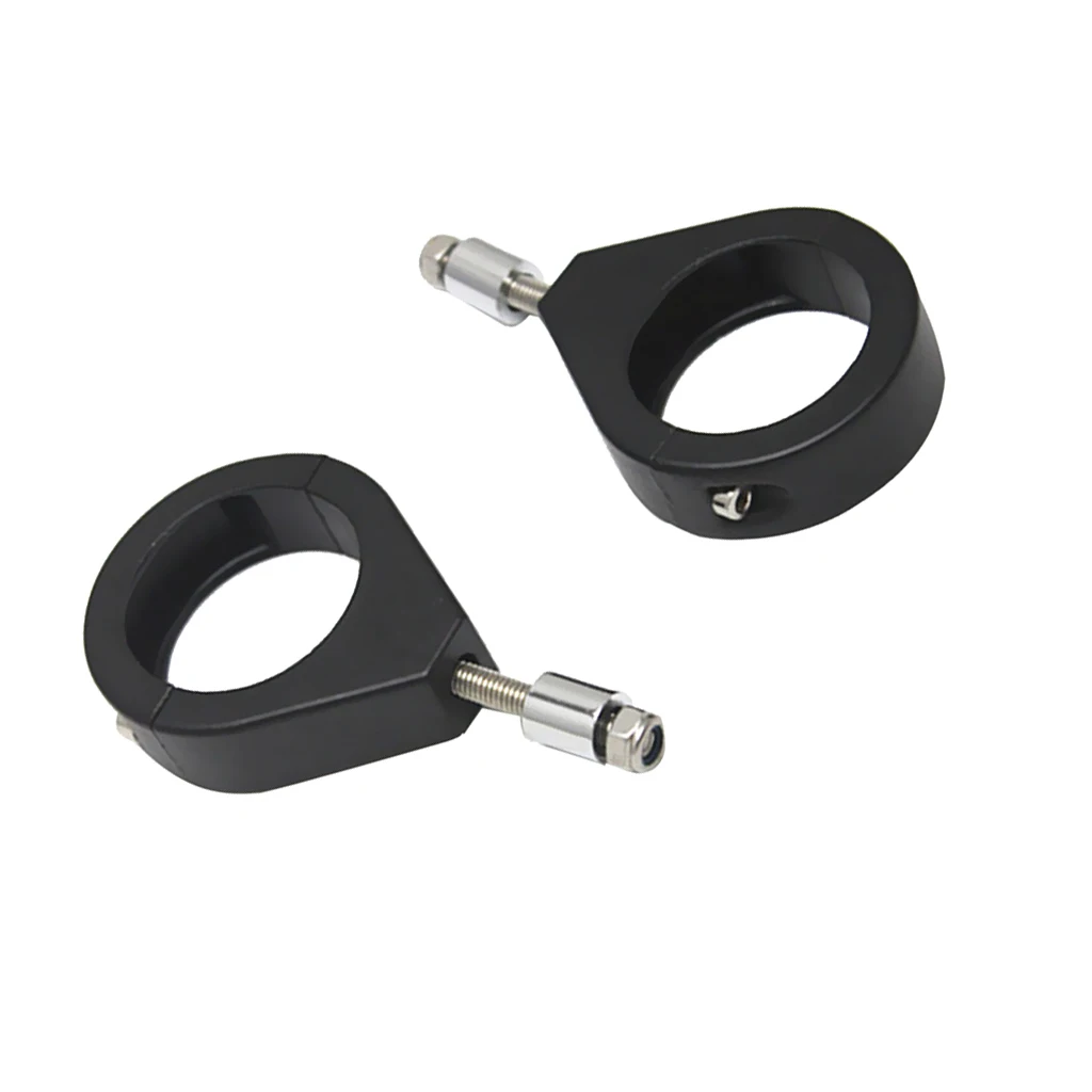 

Pair Turn Signal Mount Bracket 41mm Fork Relocation Clamps for Harley Black
