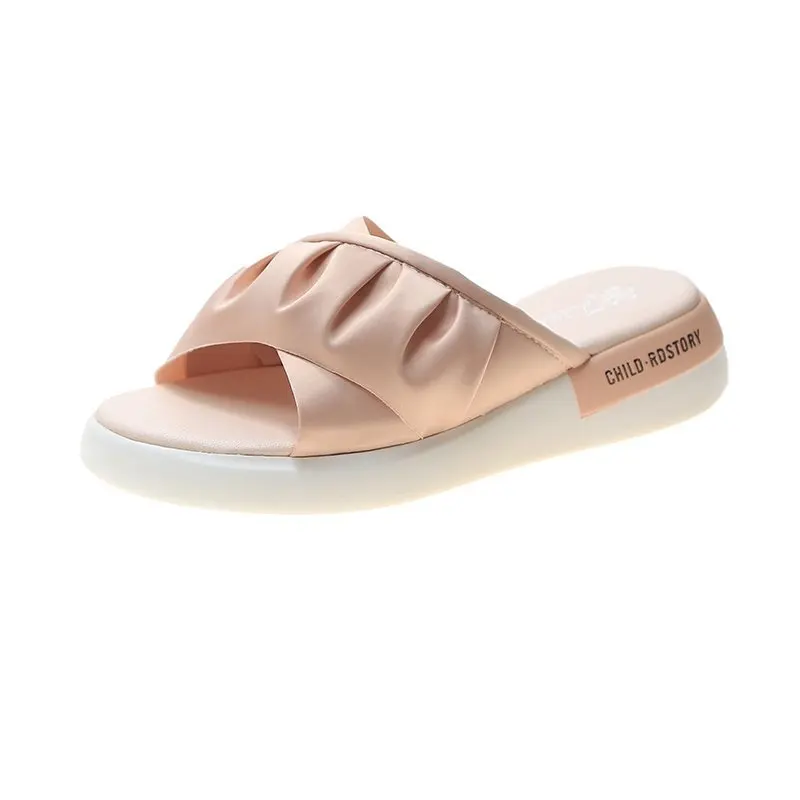 

Women Sandals Summer 2021 Female Shoes High Quality Fashion Ladies Slippers Flat Casual Thick Bottom Retro Designer Girl Shoes