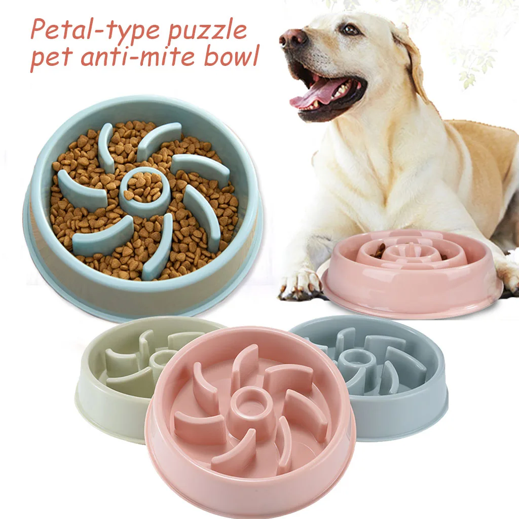Для Кормления Собаки Миски для корма товары собак Щенок замедленная кормушка Bowel