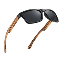 yimaruili new wood polarized sunglasses fashion square comfortable anti glare optical prescription sunglasses frame men 8016