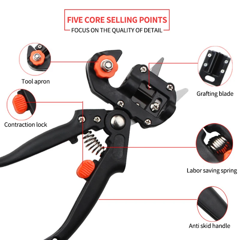 Garden Scissors Grafting Tool Fruit Tree Pruning Set Farming Shears Cutting Scissor Agricultural Home | Инструменты
