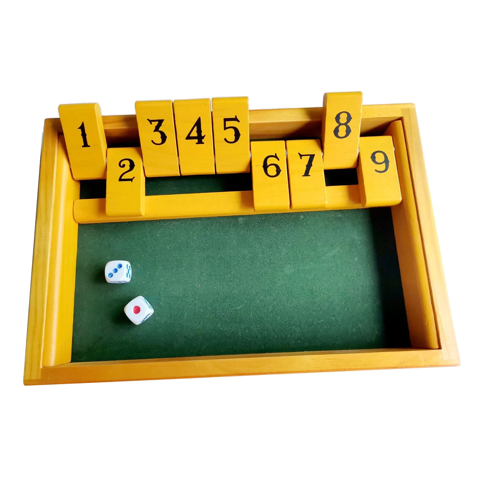 

1pc Shut the Box Dice Board Game Family Party Traditional Club Pub Gift