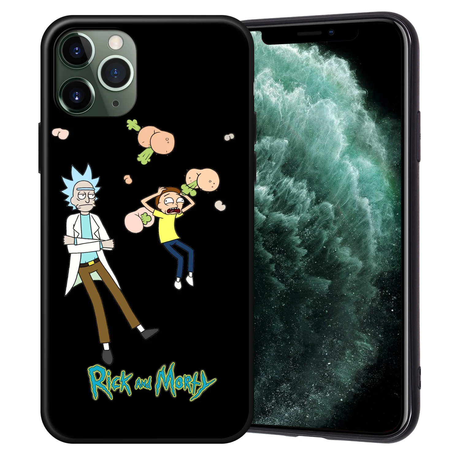 Рик и Морти черный чехол ТПУ для iPhone XR XS Max X Coque для iPhone 11 Pro Max чехол для iPhone 7 8 6 6S Plus 5 5S SE Fundas - Цвет: H7250